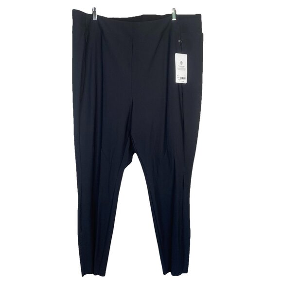 Athleta Stellar Pants Plus Size 26 Slim Tight Black NWT Athleisure Office Career - Picture 1 of 10